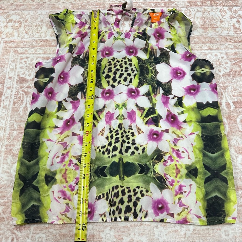 Joe Fresh Flowy Vibrant Orchid Printed Blouse - Picture 6 of 7